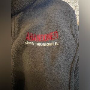 Abandoned haunted house complex fleece jacket
